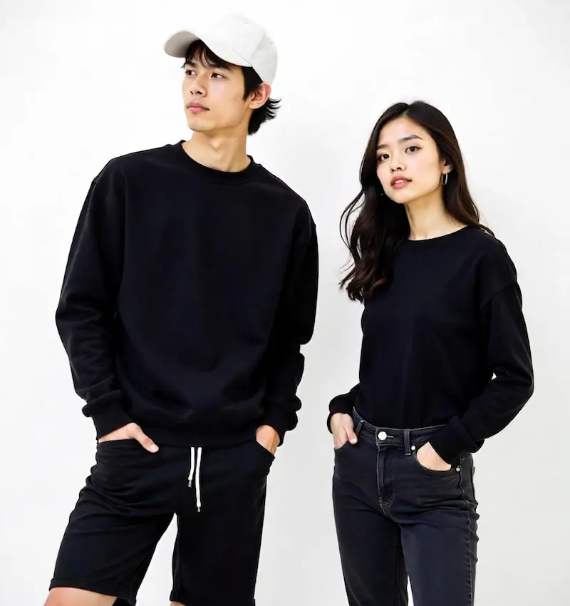 เสื้อยืดคอกลม แขนสั้น สไตล์แคชวล